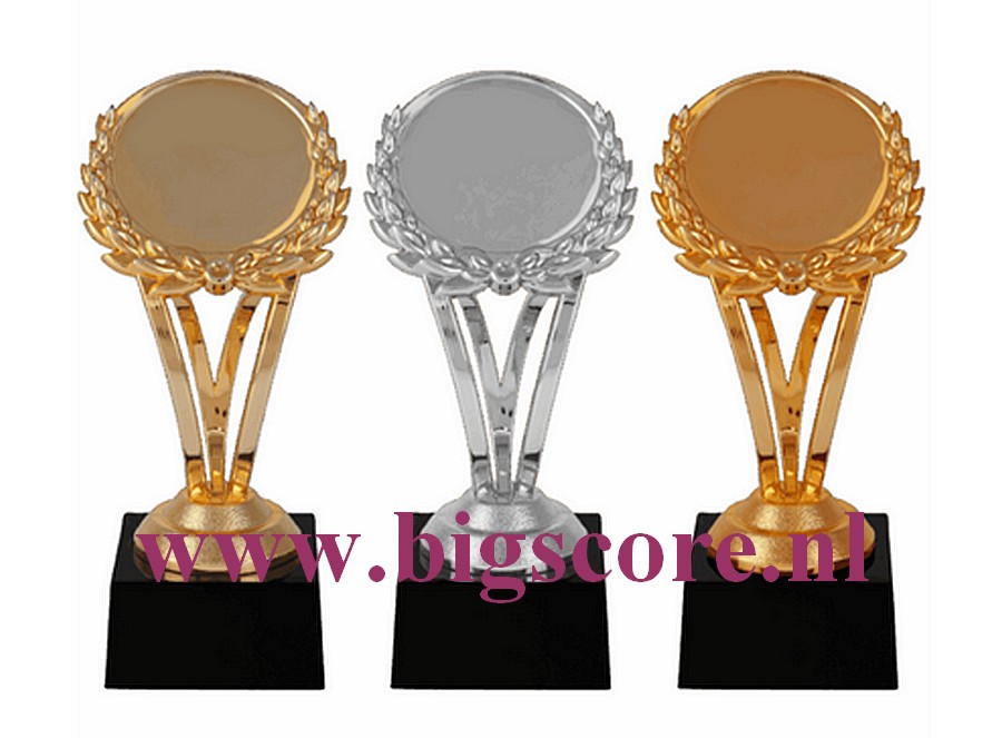 AR1061 Kunststofstandaard Goud-Zilver-Brons